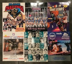 Lot of 6 Assorted Vintage Sports Basketball &amp; Baseball League Magazines - £12.96 GBP