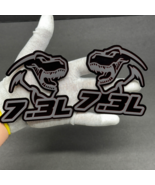 (2) BADGES Godzilla Badges Emblem RAGING 7.3 Gray/Black, Fender Angry Ag... - €37,55 EUR