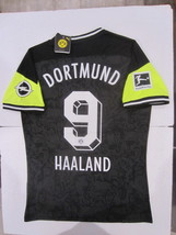 Erling Haaland Borussia Dortmund Special Edition Black Neon Soccer Jersey 2021 - £87.91 GBP