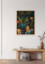 Colorful Plant Pots Wall Art, Multicolor House Plant and Cactus Wall Art... - £1.56 GBP