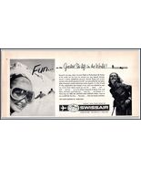 1950s Swissair PRINT AD The Greatest Ski-Lift In The World BX1 - $9.35 CAD