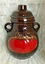 Scheurich-Keramik W. Germany Vintage Fruit Storage Jar 13&quot; x 9&quot; x 9&quot; - £93.93 GBP