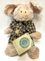 Vintage The Boyds Collection Primrose III Pink Pig Plush Stuffed Jointed... - $12.60