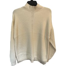 Marine Layer Skylar Turtleneck Sweater in Ivory Size XL New with tags - $889.64 MXN