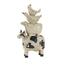 Farm Animal Stack 11.5&quot;H Resin - £32.76 GBP