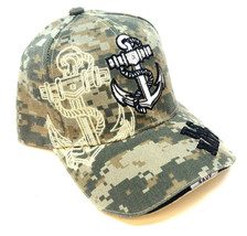 Usa Us United States Navy Digital Camo Military Hat Cap Camouflage Anchor Logo - £15.11 GBP