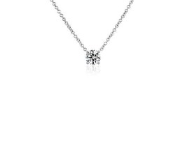 0.50ctw Round Solitaire Lab Grown Diamond Necklace 14K White Gold - $494.99
