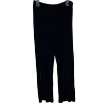CHICO&#39;S Pants Cool Crepe Knit Wide Leg Black Chico&#39;s Size 3 Short - £23.06 GBP