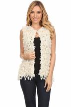 High Secret Women&#39;s Open Trench Sleeveless Ivory Cardigan (Medium) - £43.77 GBP