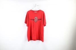 Vintage Y2K Streetwear Mens Large Distressed Tribal Dragon Short Sleeve T-Shirt - £31.80 GBP