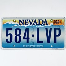 2021 United States Nevada Silver State Passenger License Plate 584-LVP - $16.82