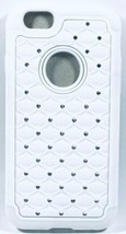 Luxus Diamant Bling Silikon Schutzhülle für iPod Touch 6G, Weiß - $7.90