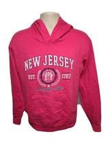 New Jersey The Golden State est 1787 Adult Small Pink Hoodie - £17.61 GBP