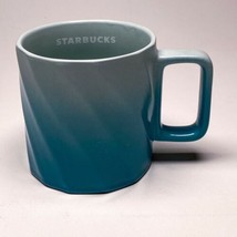 Starbucks 2020 Blue Ombre 14 Oz. Ceramic Mug Aqua Dove Baby Blue Coffee Cup - £19.04 GBP