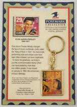 N1) 1992 USPS Postmark Collection Elvis Presley Postage Stamp Key Chain - $9.89