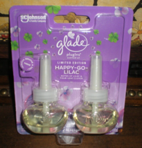 (2) Glade PlugIns Scented Oil Refills Limted Ediition HAPPY GO LILAC - $9.67