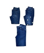 Lot of 3 Crown &amp; Ivy Womens Jeans Bundle Size 10PR &amp; 10R Straight &amp; Skin... - $46.74