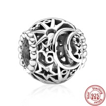 Sterling Silver Puppy Castle beads Pendant Pandora 925 Original Charm br... - £15.97 GBP