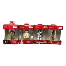 Hallmark Star Wars Xmas Decorations Lot 4 C3PO BB-8 Chubacca Storm Troop... - $68.95
