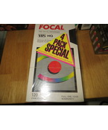 Focal 4 Pack T-120 VHS Tapes - £5.51 GBP