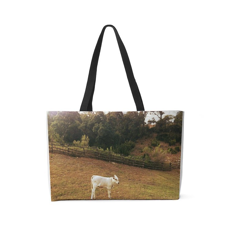 Baby Cow in a Field Weekender Tote - $80.00