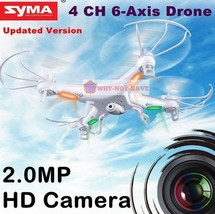 Syma X5C Explorer 2.4Ghz Drone Helicopter RC 4CH 6-Axis with gyro HD Camera Cam - $96.99