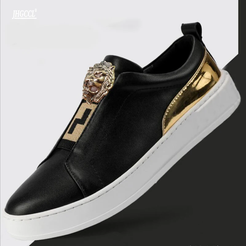 Men&#39;s Casual shoes new brand high-top shoes trend versatile slats lace-u... - $96.47