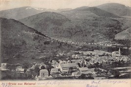Metzeral FRANCE~TOTALANSICHT-ELEVATED PANORMAIC~1905 Photo Postcard - £8.69 GBP