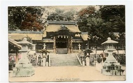 The Suwa Shrine Hand Colored Postcard Nagasaki Japan 1908 - £10.98 GBP