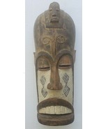 Vintage West African Gabon Punu Tribe Art Antique Yoruba Igbo Wood Mask ... - €385,10 EUR