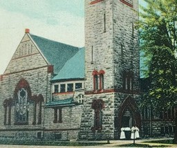 1908 First Methodist Episcopal Church Kenton Ohio Vintage Postcard Street View - £19.09 GBP