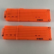 Nerf N Strike Ammunition Clip 18 Max Soft Darts Ammo Holder Hasbro Toy 2pc Lot - $24.70