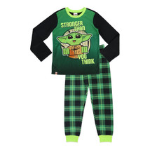 Lego Baby Yoda Boys 2 PC Microfleece Long Sleeve Top &amp; Pants Pajama Set Size 4-5 - £11.98 GBP