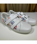 Cosyfeet GIGI Shoes White Floral Double Strap Women 11 Roomy 6E Width Sn... - $61.54 CAD