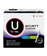 U by Kotex Security Tampons 15 Super 15 Regular 30 Count Total Multipack... - €38,20 EUR