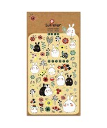 CUTE BONNY STICKERS Bunny Rabbit Kawaii Papar Sticker Sheet Craft Scrapb... - $45.94 MXN