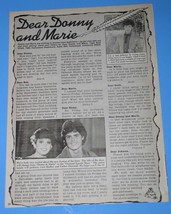 Donny Marie Osmond Tiger Beat Star Magazine Photo Clipping Vintage 1979 - $14.99