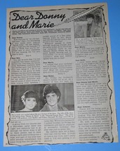 Donny Marie Osmond Tiger Beat Star Magazine Photo Clipping Vintage 1979 - $20.52 CAD