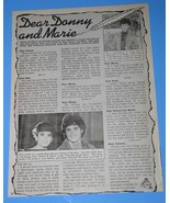Donny Marie Osmond Tiger Beat Star Magazine Photo Clipping Vintage 1979 - €12,85 EUR