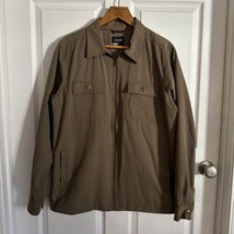 Marmot Jacket Mens Large Olive Brown Full Zip Collared - $39.95