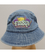 Vintage Fiesta Casino Hotel Denim Bucket Hat - Rare HTF - $55.97