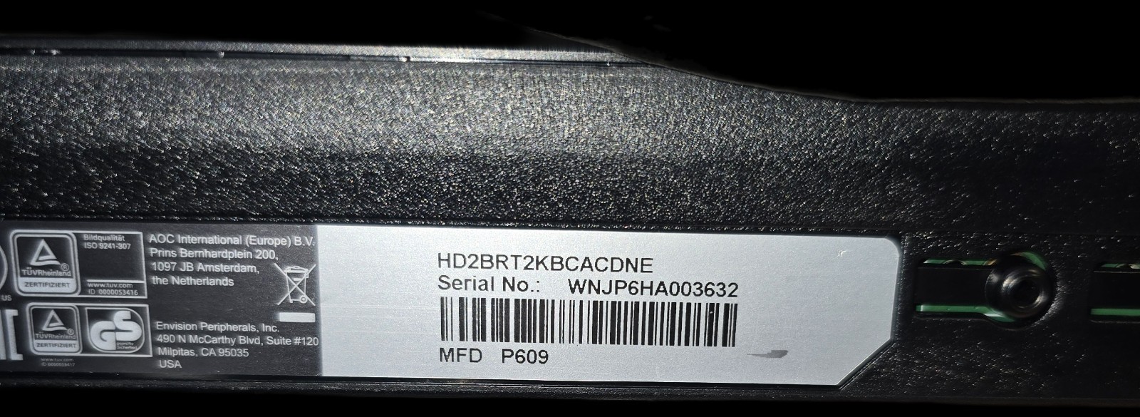 AOC 24B1H 24 inch Monitor 60Hz 1920x1080 2 HDMI included Item image 4