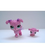Littlest Pet Shop French Poodle and Puppy Pink #3599 #3600 - $242.75 MXN