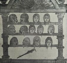 Phormio Of Terence Vatican Miniatures Print 1894 Victorian Theater Masks... - $28.01 CAD