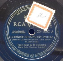Henri Rene Orch w/ Vladimir Sokoloff Piano 78 Cornish Rhapsody Part 1 /P... - $167.39 MXN
