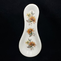 Vintage Ceramic Double Ended Floral Spoon Rest Ceramic Floral Spoon Rest - £7.86 GBP