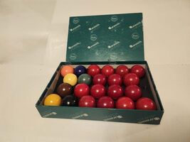 Aramith Premier 2 1/16th (52mm) Full Size Snooker Ball Set Belgium VGUC ... - $130.82