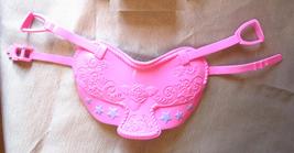 Barbie doll pet horse accessory vintage saddle marked Mattel Disney  2008 pink  - £8.63 GBP