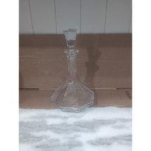 Bohemian Crystal Decanter with Stopper, Vintage Liquor Bottle, Glass Dec... - $49.50