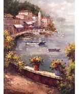 Italian Harbor by Peter Bell Canvas Giclee - £101.16 GBP